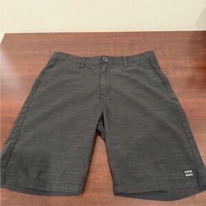 Billabong Crossfire Men’s Black Flat Front Hybrid Shorts - size 29